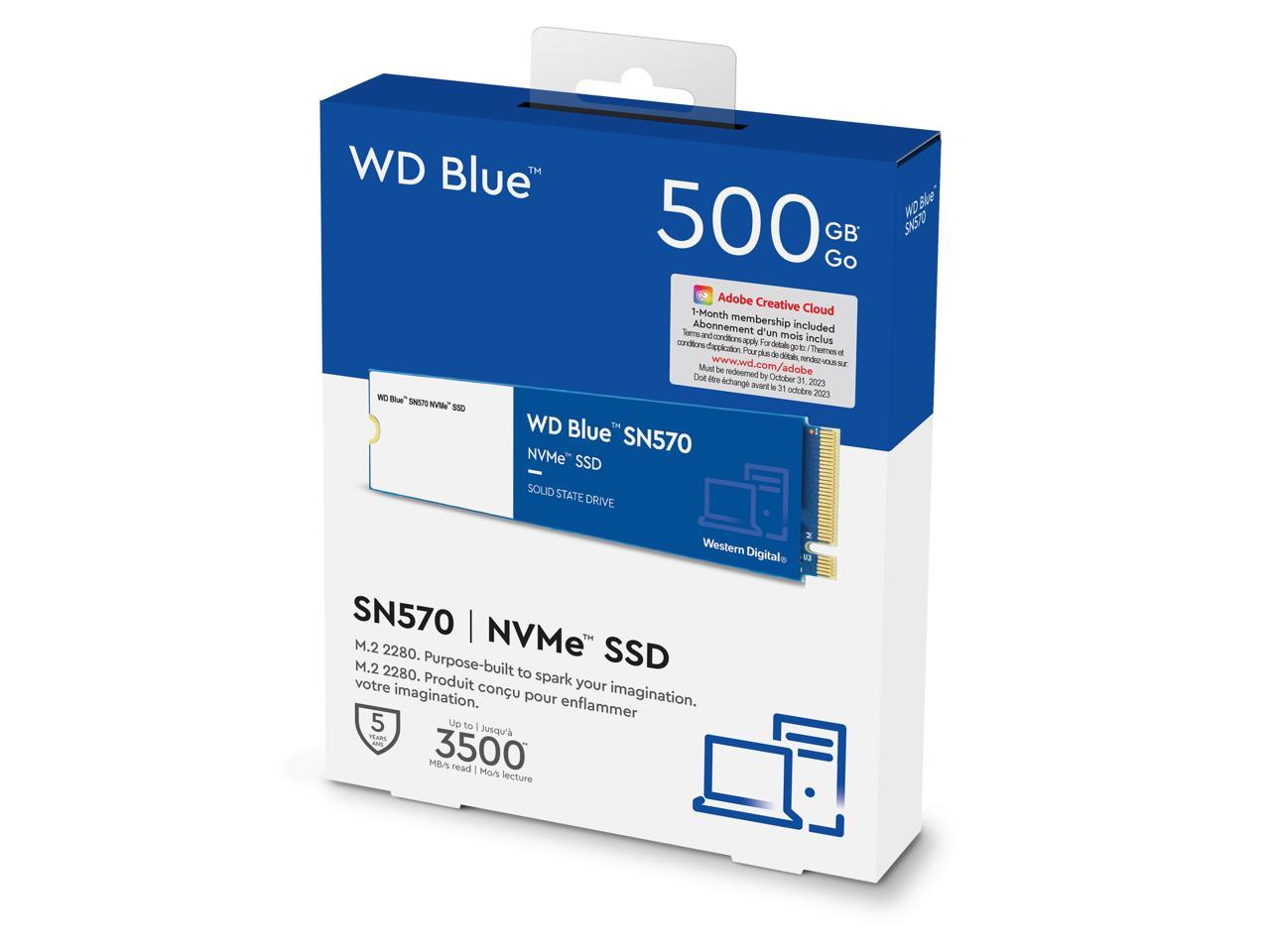 WD Blue SN570 NVMe SSD – 500 GB (Gen3)
