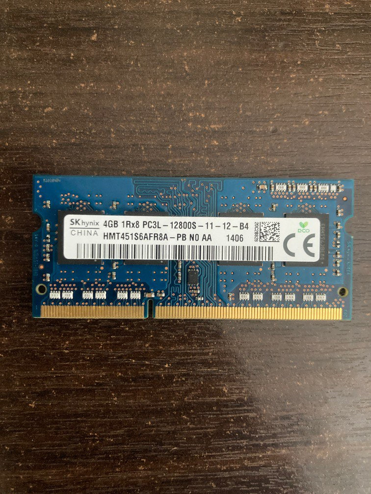Memoria Ram SK Hynix 4 GB DDR3L (PC3L‑12800S) – Upgrade confiable para portátiles