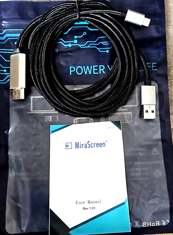 Adaptador Lightning a HDMI 1080p MiraScreen – Duplica tu iPhone en TV