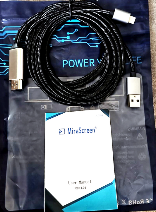 Adaptador Lightning a HDMI 1080p MiraScreen – Duplica tu iPhone en TV