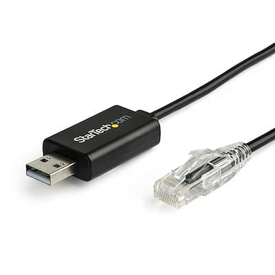 Cable de Consola Cisco USB-A a RJ45 – 6 ft (1.8 m) Rollover