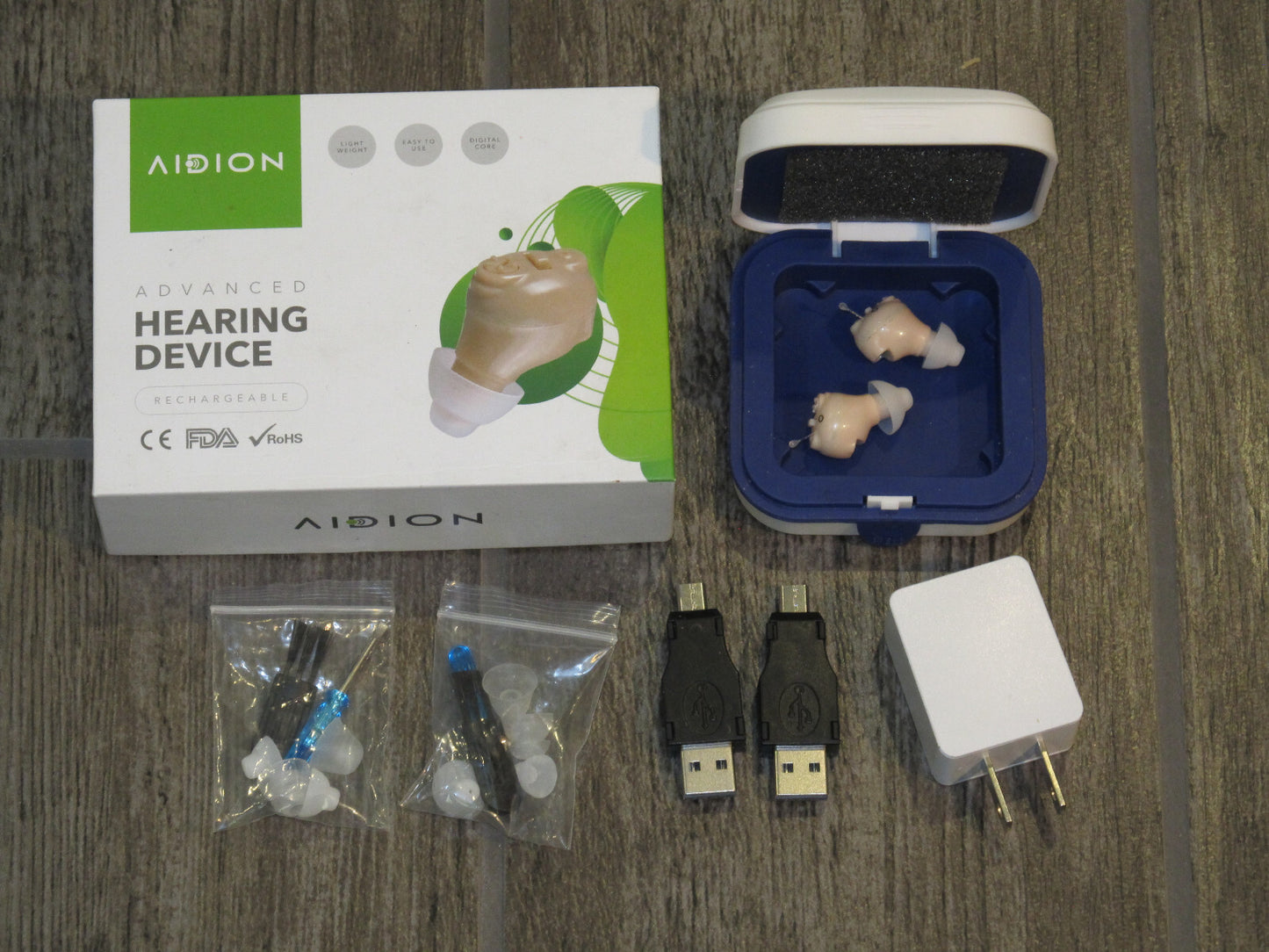 AIDION Advanced Hearing Device – Solución Auditiva Recargable