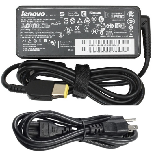 Adaptador de Corriente Lenovo 65W 20V 3.25A – Conector Slim Tip