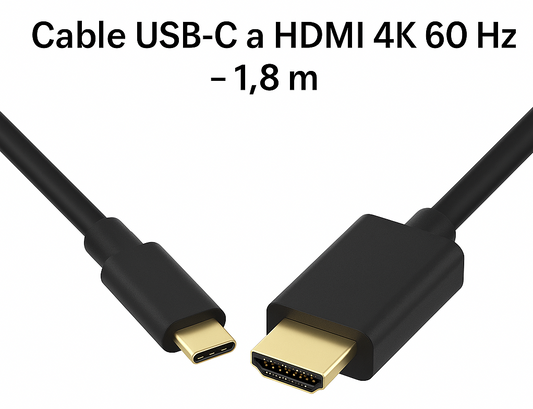 Cable USB-C a HDMI 4K 60 Hz – 1,8 m