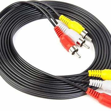 Cable RCA a RCA (3 colores) – 1 m